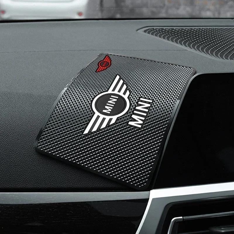 WLIB8 F55 F56 2025 For Bmw Mini Car Dashboard Sticky Anti-Slip PVC Mat Non-Slip Storage Holder Pad For MINI Cooper One S JCW R53 R56 R