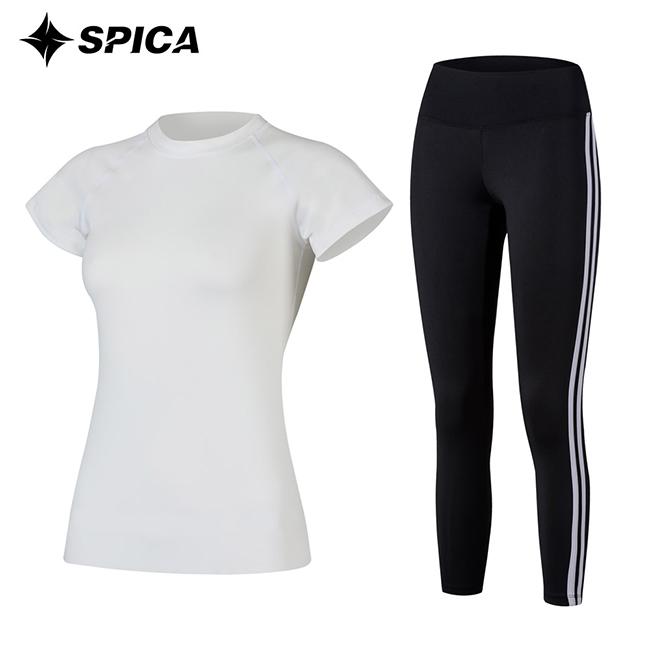 Seupika Yoga Set T-Shirt Yoga Leggings Spa528506