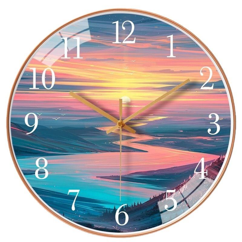 14-inch 35cm Personalized Creative Wall Clock Home Decoration Wall Hanging Living Room Clock Dining Bedroom Mute Wall Hanging Clock
