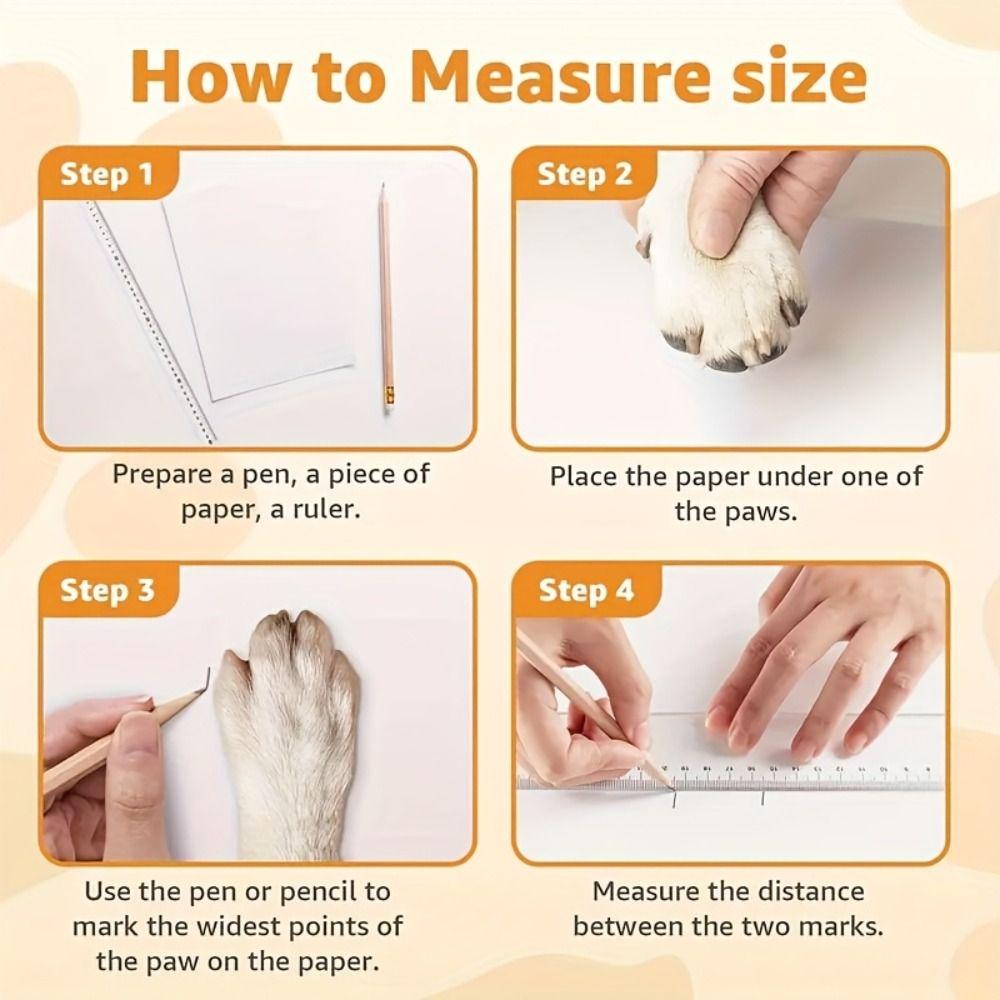 4PCS Anti-Slip Paw Protection Socks Anti-Scratch Pets Knitted Socks Cozy Dog Socks  Indoor
