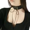 Sexy Harajuku Lace Up Anime Jewelry Velvet Leather Vintage Punk Gothic Choker Necklace for Women Jewelry Gift
