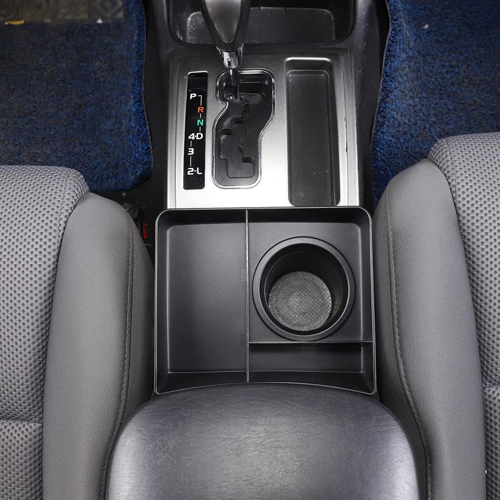 for Tacoma 2006-2015 Cup Holder Storage Box,Car Armrest Box Front Cup Holder Organizer Tray,ABS Center Console Cup Holder Multifunctional Tray