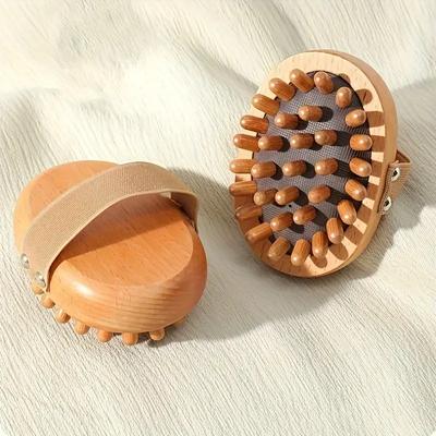Perie de masaj Meridian din lemn de fag Pernă de aer Pieptene pentru meridian Masaj corporal pentru cap Pieptene pentru masaj pentru scalp Instrumente de relaxare și întinerire