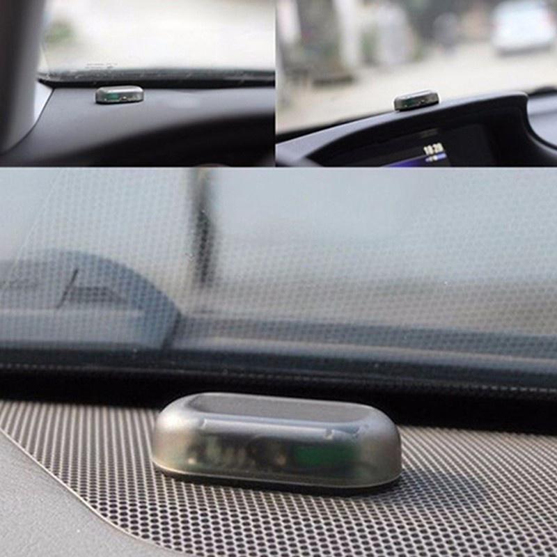 1st Bil Solar Varningsljus Dummy Larm Simulering Stöldskydd Universal LED-kamera interiörlampa