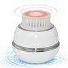 Mini LED Sonic Vibrating Skin Deep Cleansing Rechargeable Electric Facial Scrub Cleaning Brush with 2 Brush Heads