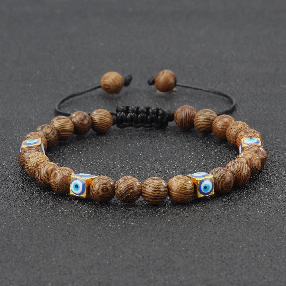 Unisex Handwoven Evil Eye Commuter Bracelet