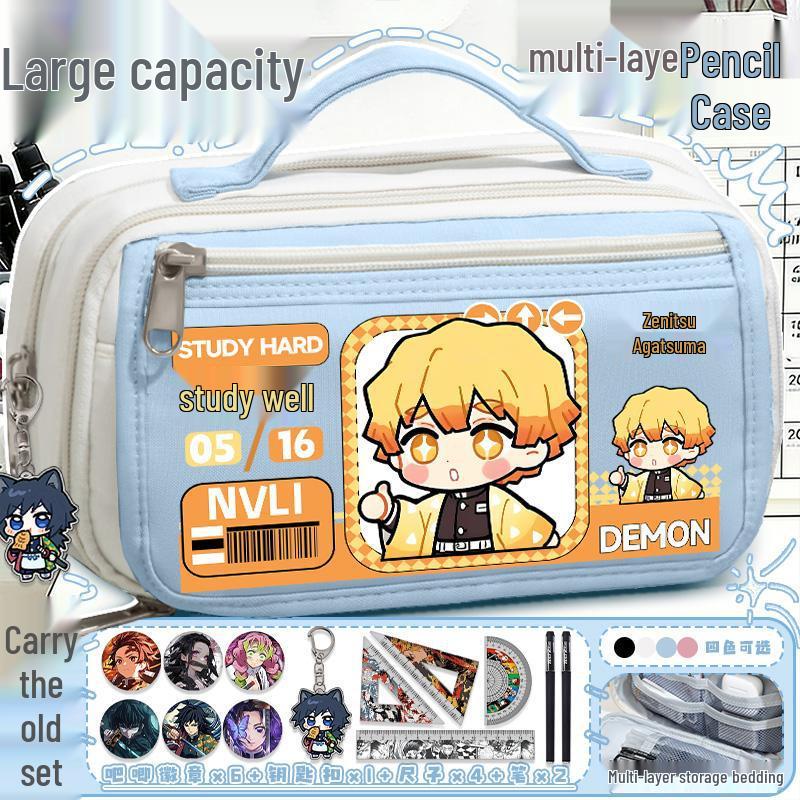 Demon Slayer Mitsuri Kanroji Large Capacity Pencil Case for Students