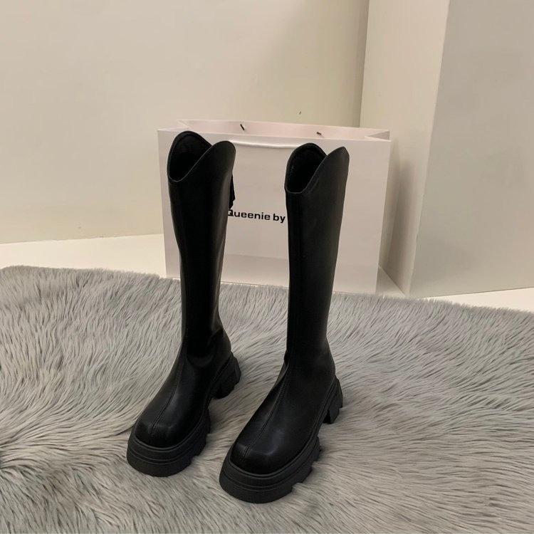 Thick-Soled Martin Boots Korean Original Single Skinny Knight Boots Shoes Women'S Snow Boots