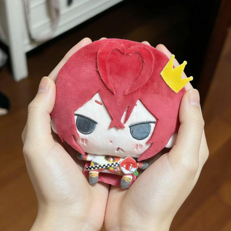 Hot Toys Plush Toy Red Twisted Wonderland Riddle Rosehearts Plush Doll 10Cm Cute Cotton Doll Heartslabyul Soft Stuffed Anime Character Toy For Fans Collection Birthday Gift