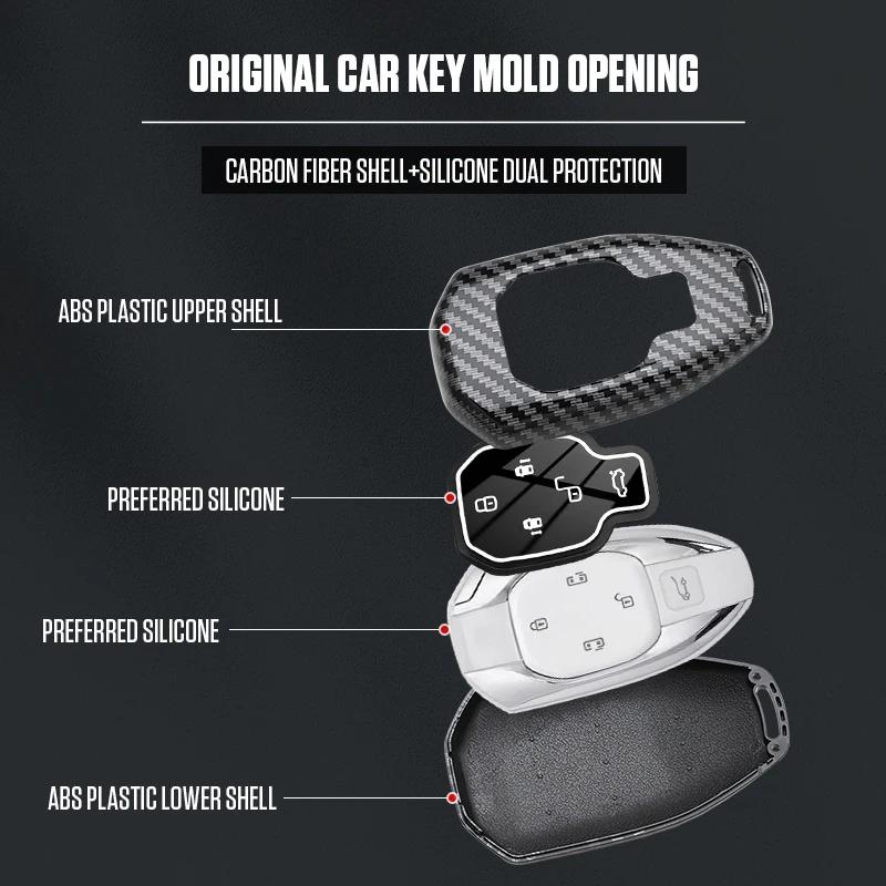 Interior Mouldings Car Key Case Cover For GAC New Energy Trumpchi 2021 Empow J11 J12 J13 J14 J15 J16 GS8 Auto Accessories
