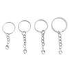 Iron Flat Ring Keychain Hanging Lobster Buckle Chain Buckles Connector For DIY Jewelry Making