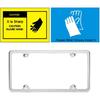 License Plate Frames, Indeed BUY 2 Pcs 4 Holes Slim Stainless Steel Polish Mirror License Plate Frame And Chrome Screw Caps