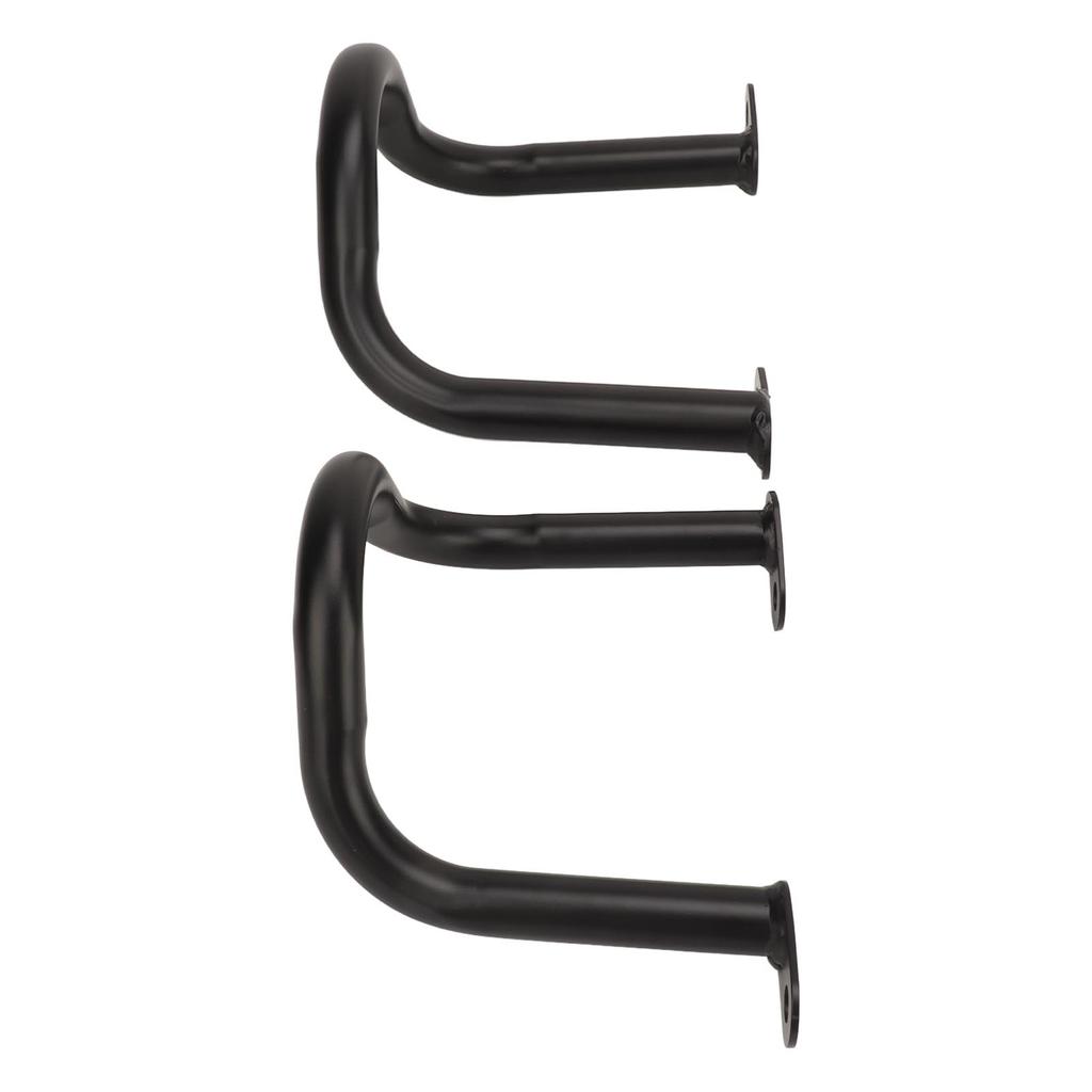 2 STÜCKE Motorsturzbügel Eisen Harteloxiert Carbon Schwarz Oberfläche für Interceptor 650 Continental 650