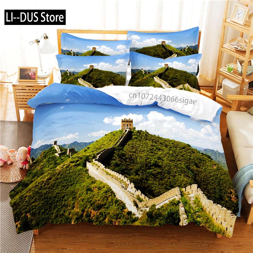 Great Wall Bedding Set Duvet Cover Set 3d Bedding Digital Printing Queen Size Bedding Set Fashion Design