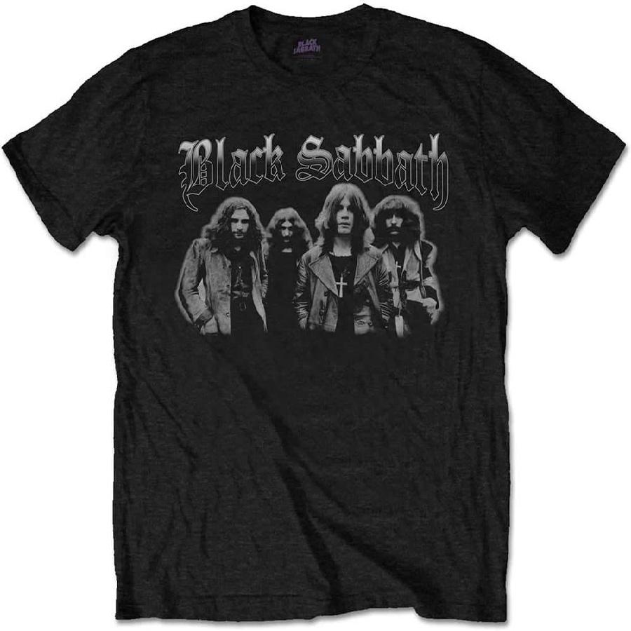 Black Sabbath  Greyscale Group  (Black) T-Shirt (x-large) XXXXXL чёрный