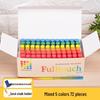 Feather Robe Dustless Chalk Set: White & Red Chalk with Anti-Stain Holder for Teacher and Children Use