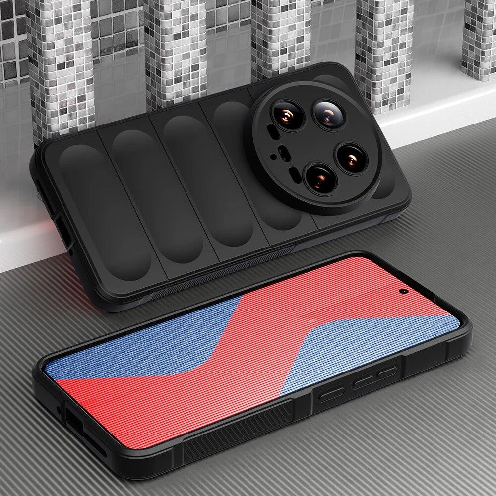 

Противоударный чехол KEYSION для Xiaomi 14 Ultra 5G 14 Pro, мягкая силиконовая задняя крышка для телефона Xiaomi 13 Ultra 13 Pro 12X 12 Lite 5G for Xiaomi 14 Ultra чёрный