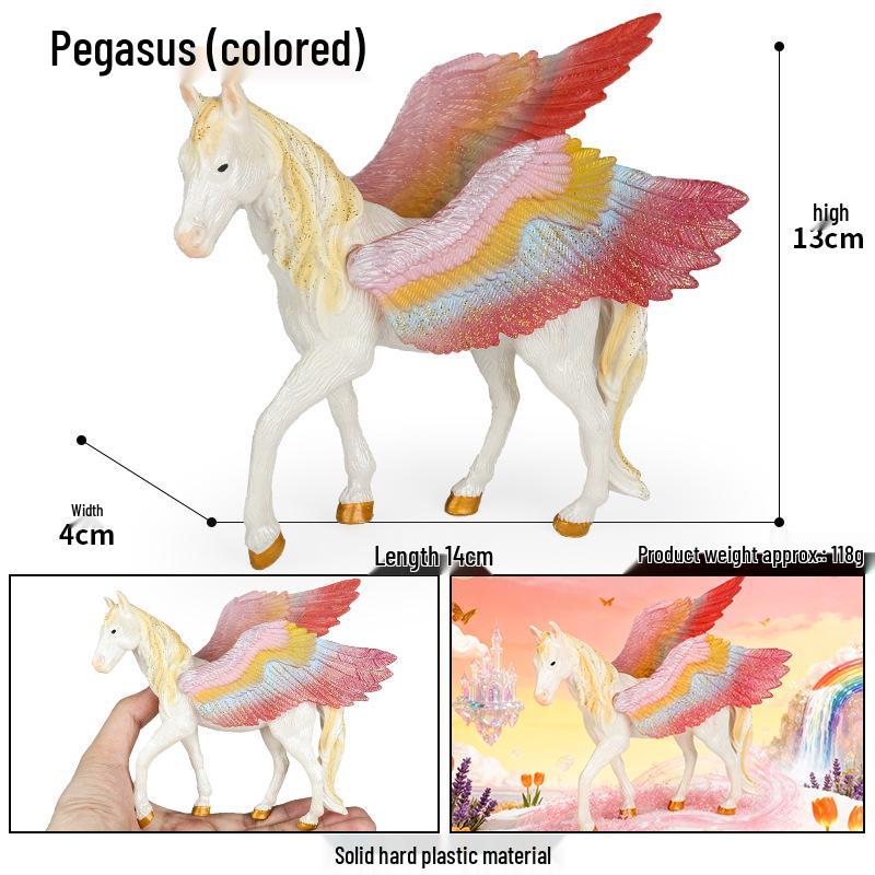 European Mythology Pegasus & Unicorn Children's Toy Figurine Set