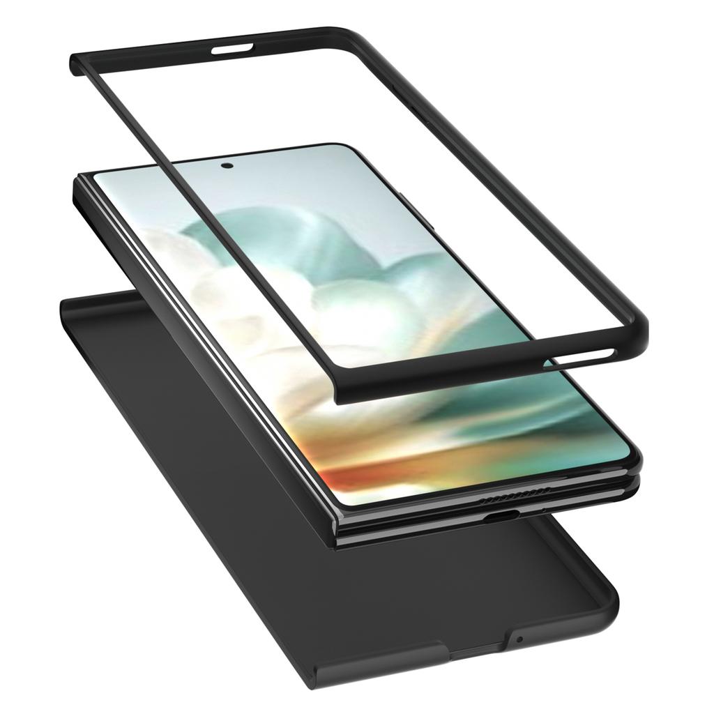 For Honor Magic Vs3 5G Case Litchi Texture Genuine Cow Leather+PC Phone Cover