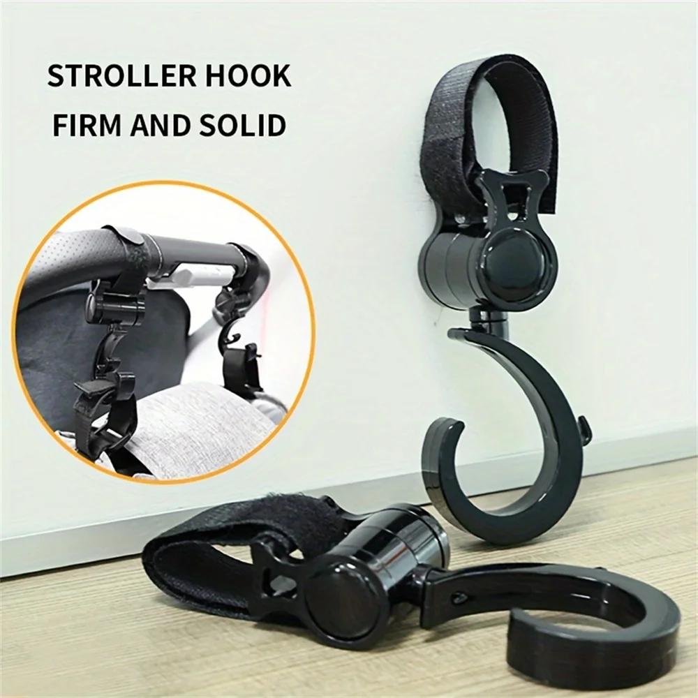 1/2/4PCS Pram Hook Baby Stroller Accessories Shopping Prop 360 Degree Rotating Hooks Stroller Hooks for Hanging Out Bicycle Hook