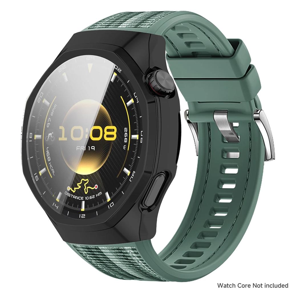 Pletený nylonový pásek+Tvrzené sklo+PC pouzdro Pro Huawei Watch GT6 Pro Sportovní řemínek Kryt proti pádu Pro GT 6 Pro Náramek+Pouzdro