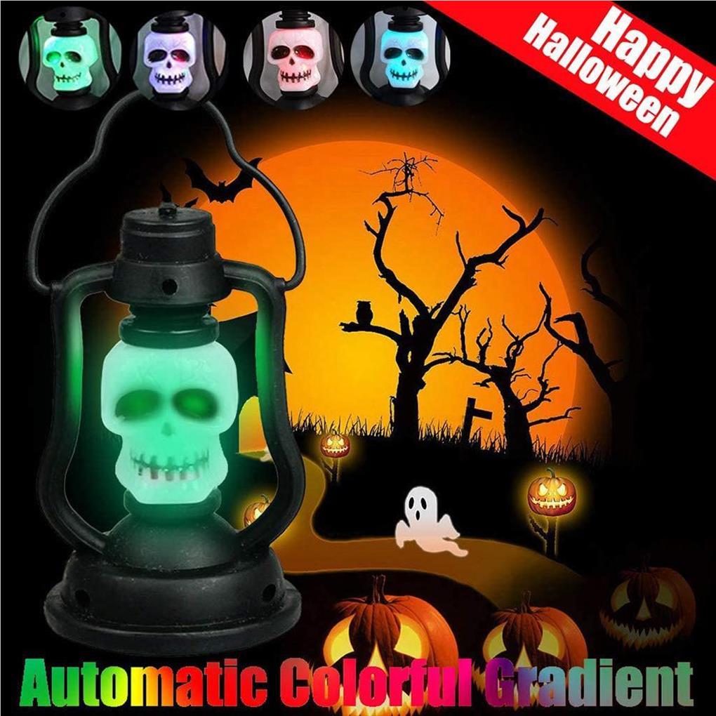 Halloween Lantern Glowing Lantern Decors Festival Decoration Scene Layout LED Skeleton Night Light Props Party Lamp Ornaments