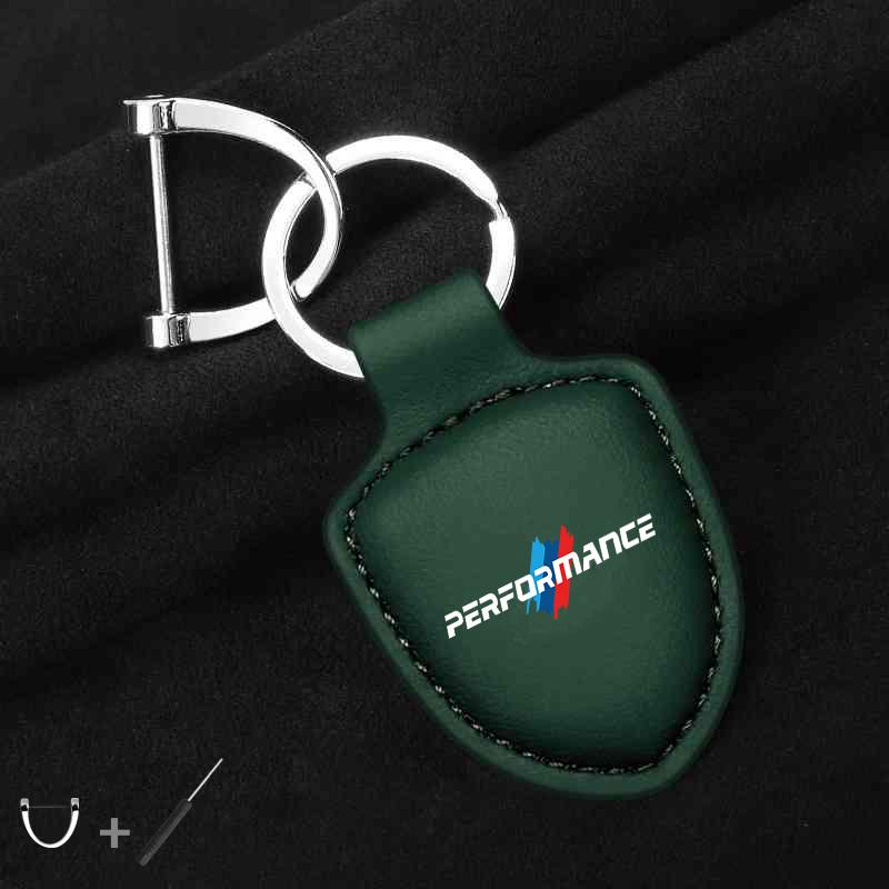 For BMW Performance E46 E90 E60 F20 X1 F10 F30 X3 E70 E39 Accessories Car Shield Leather Keychain Key Ring Pendant Holder Gift gzdf57