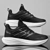 Sports Men's Shoes Spring and Autumn New Fly-woven Breathable Comfortable Running Shoes Men's Youth Thick-soled Heightening Non-slip Wear-resistant