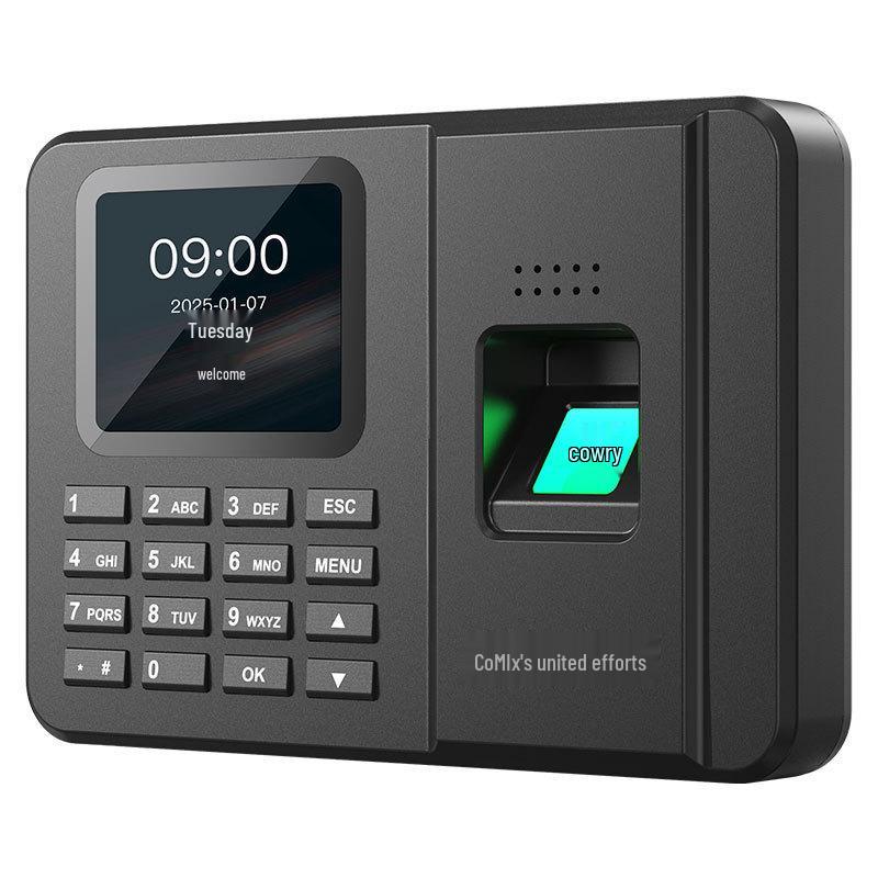 Qixin F33113 Black Fingerprint Time Clock (No Software Required) No