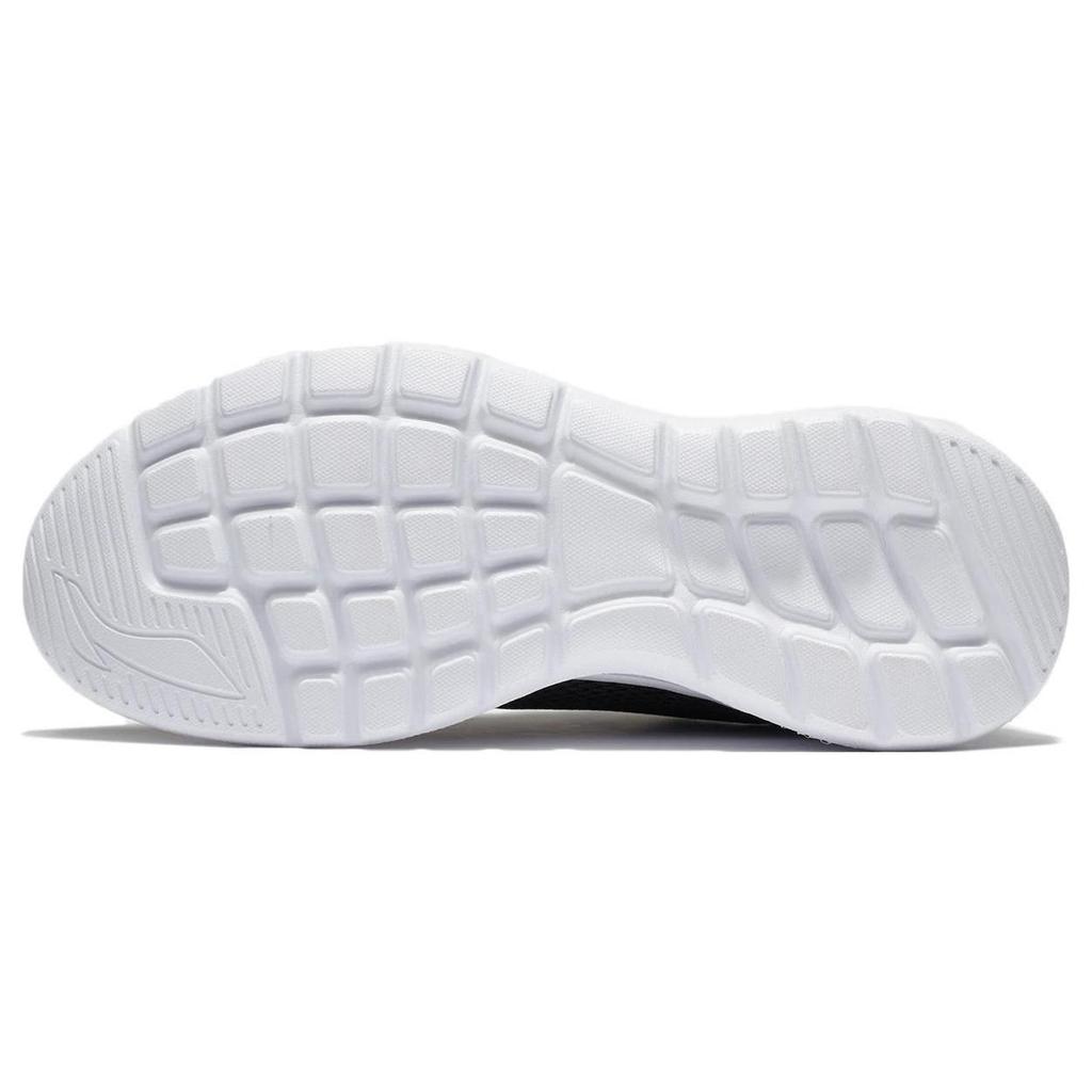 Li Ning Reflective Slip Resistant, Abrasion Resistant, Breathable Low Top Casual Running Shoes Women's Black White ARST090-1