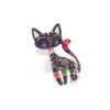 Chinese Style Facebook Kitten Brooch Femininity Cute Brooch High-End Suit Accessories Trendy Design Niche Pin