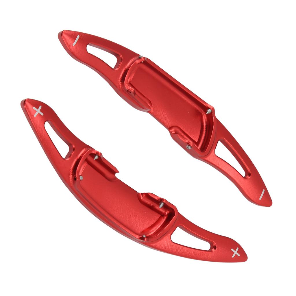 2pcs Car Steering Wheel Paddle Shifter Extension Caps Red Replacement for Mazda 3 2014‑up