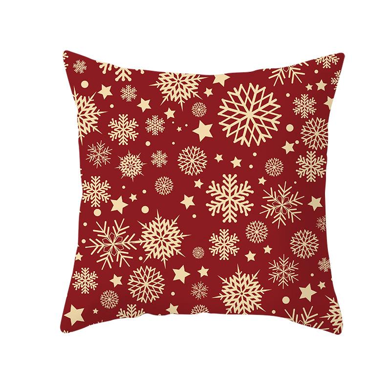 Nordic Christmas Pillowcase Christmas Ball Decoration Home Sofa Cushion Cover