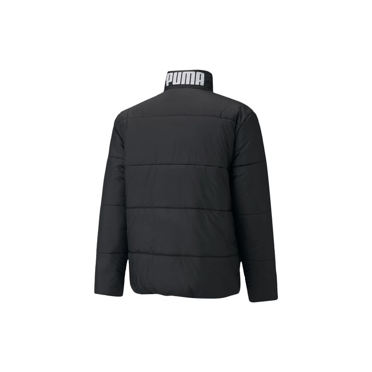 Puma Mid-Length Stand Collar Thick Cotton Jacket Men Outerwear Black 582129-01