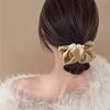 Elegant Pearls Large Intestine Scrunchie Hair Band For Women Girls Sweet Hair Ornament Ponytail Holder Hair Tie Hair Accessories