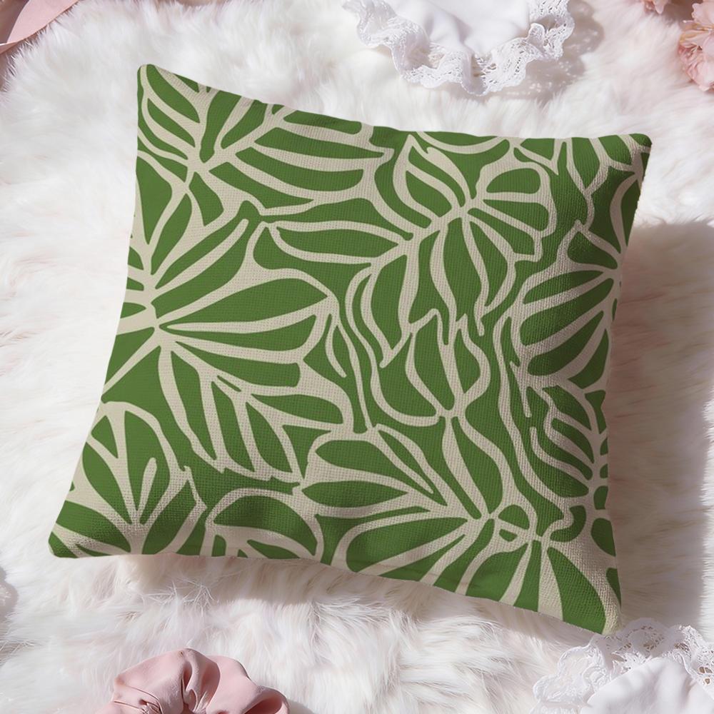 Leaf Cushion Cover Premium Comfort Reversible Pillow Cove Two In One Design for Any Room Car Interior