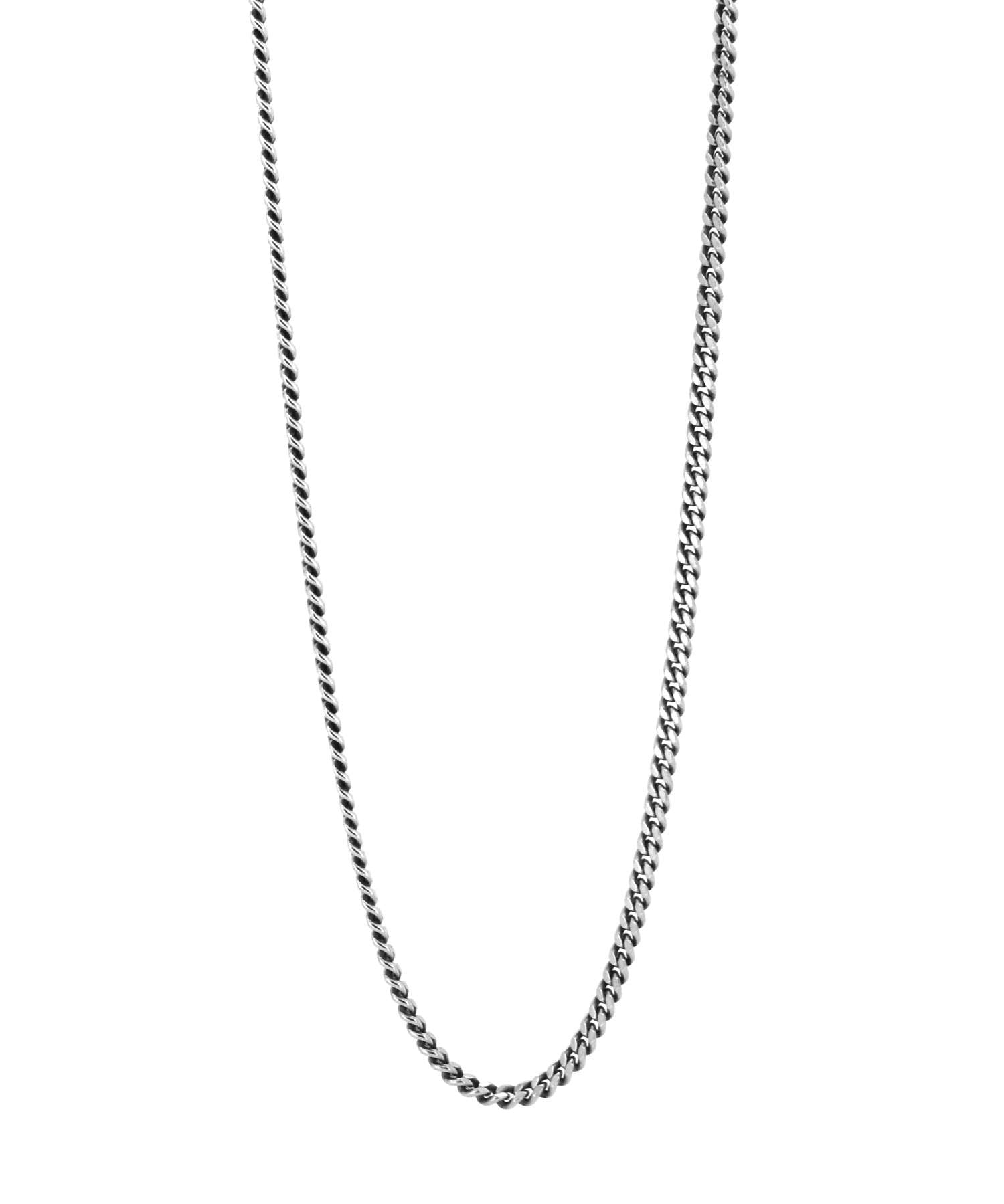 

Lionheart Small Silver Chain Necklace, 0.15cm Wide, 925 Sterling Silver, Men s (Includes Pouch), Directly Operated, 50cm Curb Chain