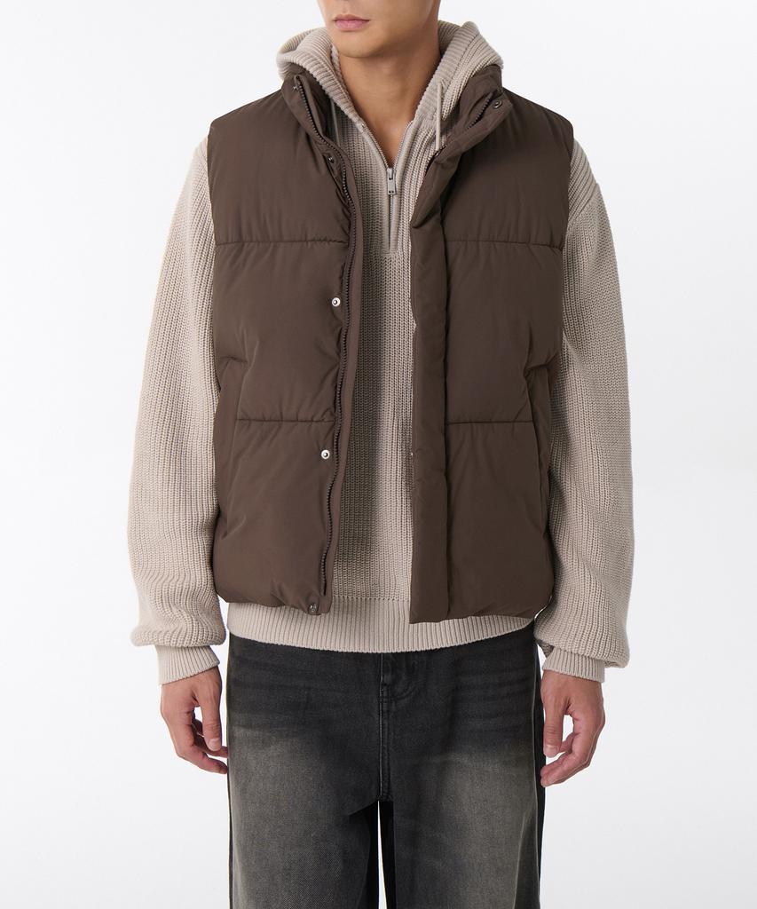 Musinsa Standard Daily Puffer Vest [Baroque Brown]