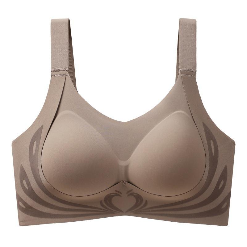 Large Size Bra Women's Sports Bra Women's Shockproof Anti Sagging Seamless Thin Bra Full Cup Vest Style Bra