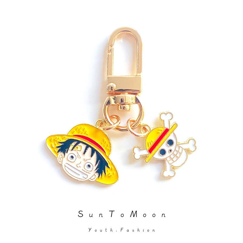 ONE PIECE Schlüsselanhänger Monkey D. Luffy Nami Anime Zubehör Bluetooth Headset Anhänger Zierlich Mode Spielzeug Schmuck Geschenk für Freunde