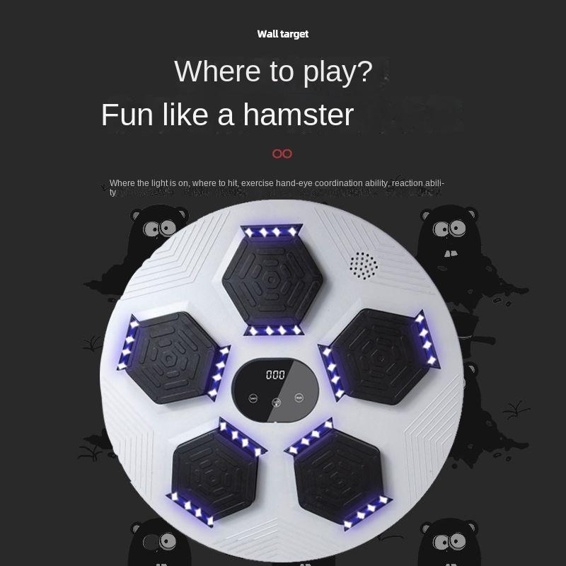 

Интеллектуальный музыкальный боксерский тренажер для тренировок по саньде, тренажер для реакции, настенная мишень для детей и взрослых, для домашнего использования, электронный боксерский автомат