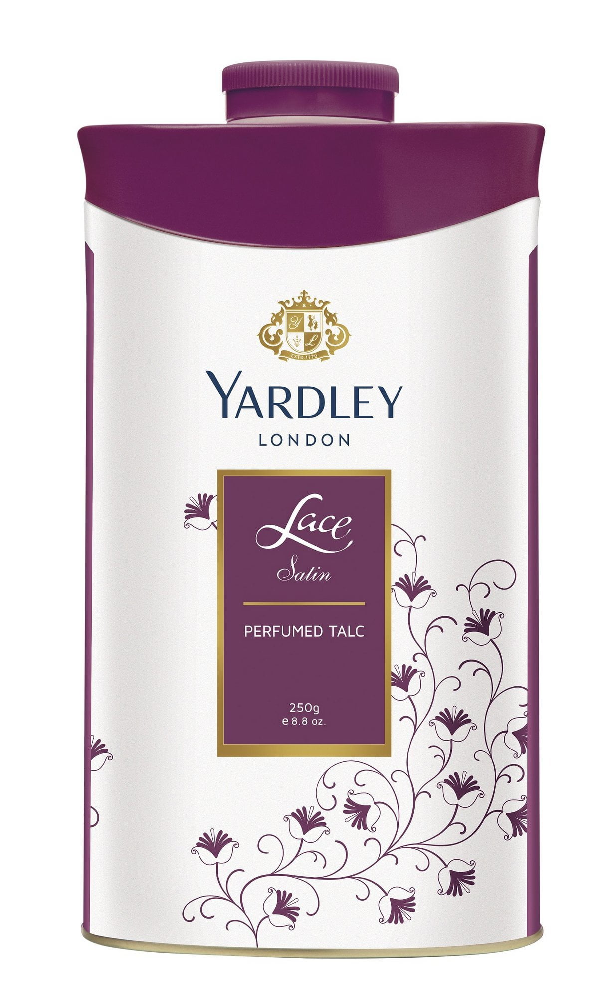 

Парфумований тальк для жінок Yardley London Lace Satin, 250 г