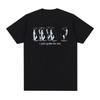 Ich muss einfach ich selbst sein Lustiges Pinguin Meme T-Shirt Unisex Kleidung Mode Harajuku T-Shirts Lässiges Baumwoll Kurzarm T-Shirt