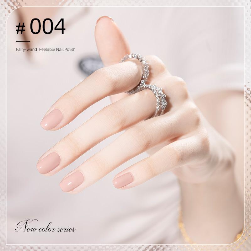 10ML Peel Off Water-Based Nail Polish – Quick Dry, No UV Lamp Needed, Breathable & Removable, Glossy Finish