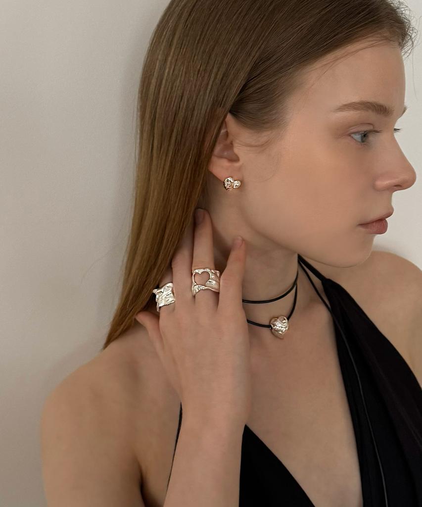 Manig Heart To Love Forever Earrings (Sv)