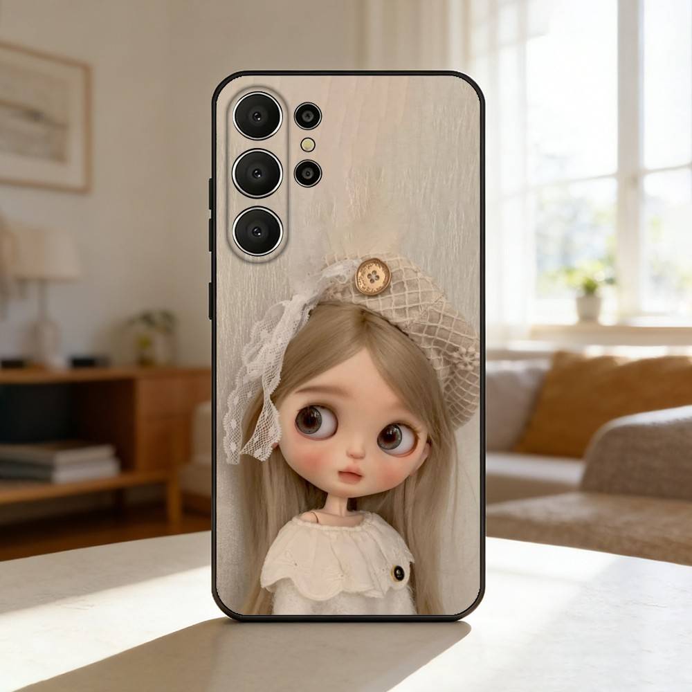 Adorable D-Doll B-BlytheS Phone Case For Samsung S26,S25,S24,S21,S22,S23,S30,Ultra,S20,FE,Lite,10,9,Black Cover