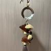 Sign Ornament Handcrafted Keychain Accessory Stress Relief Sound Nut Shell Hanging Charm Mindful Living Gift