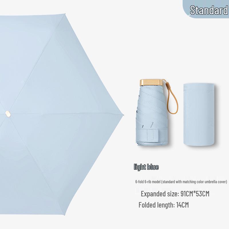 

Компактный мини-зонт Zhisan Compact 60% Fold для женщин - двойное назначение для солнца и дождя, высококачественная защита от ультрафиолета