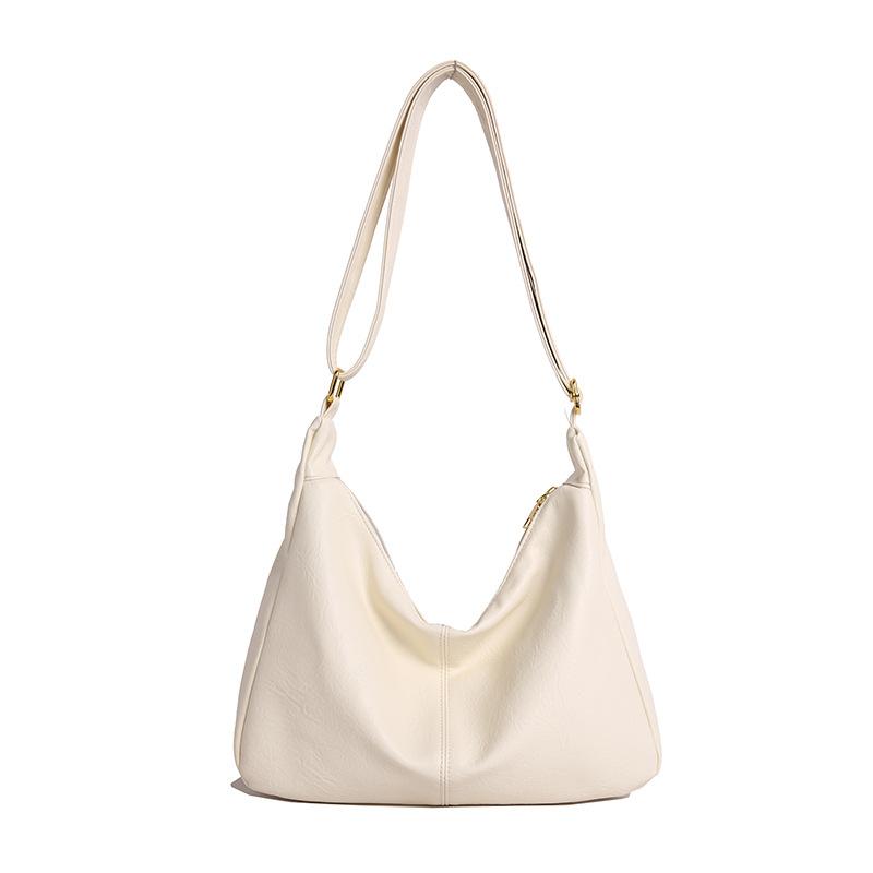 

Large capacity solid color bag women s 2025 summer new simple shoulder tote bag fashion casual messenger bag women s bag Small белый