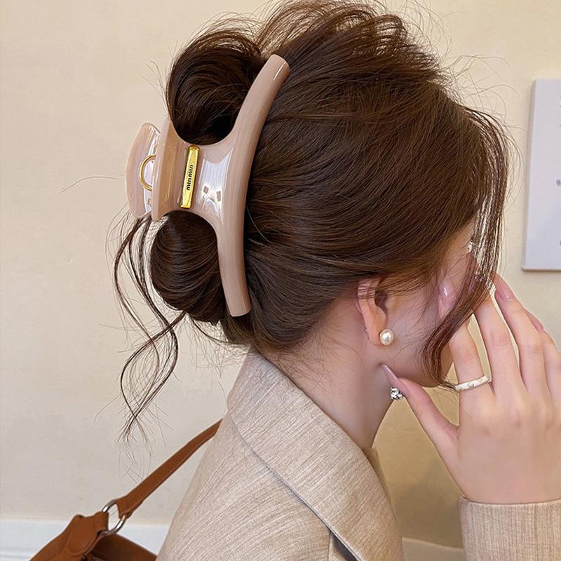 Заколка-клипса для волос розовый